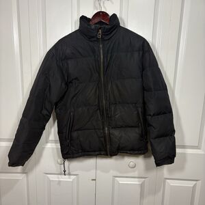 Old Navy Puffer Jacket Men S Black Quilted Packable Winter Core Basic